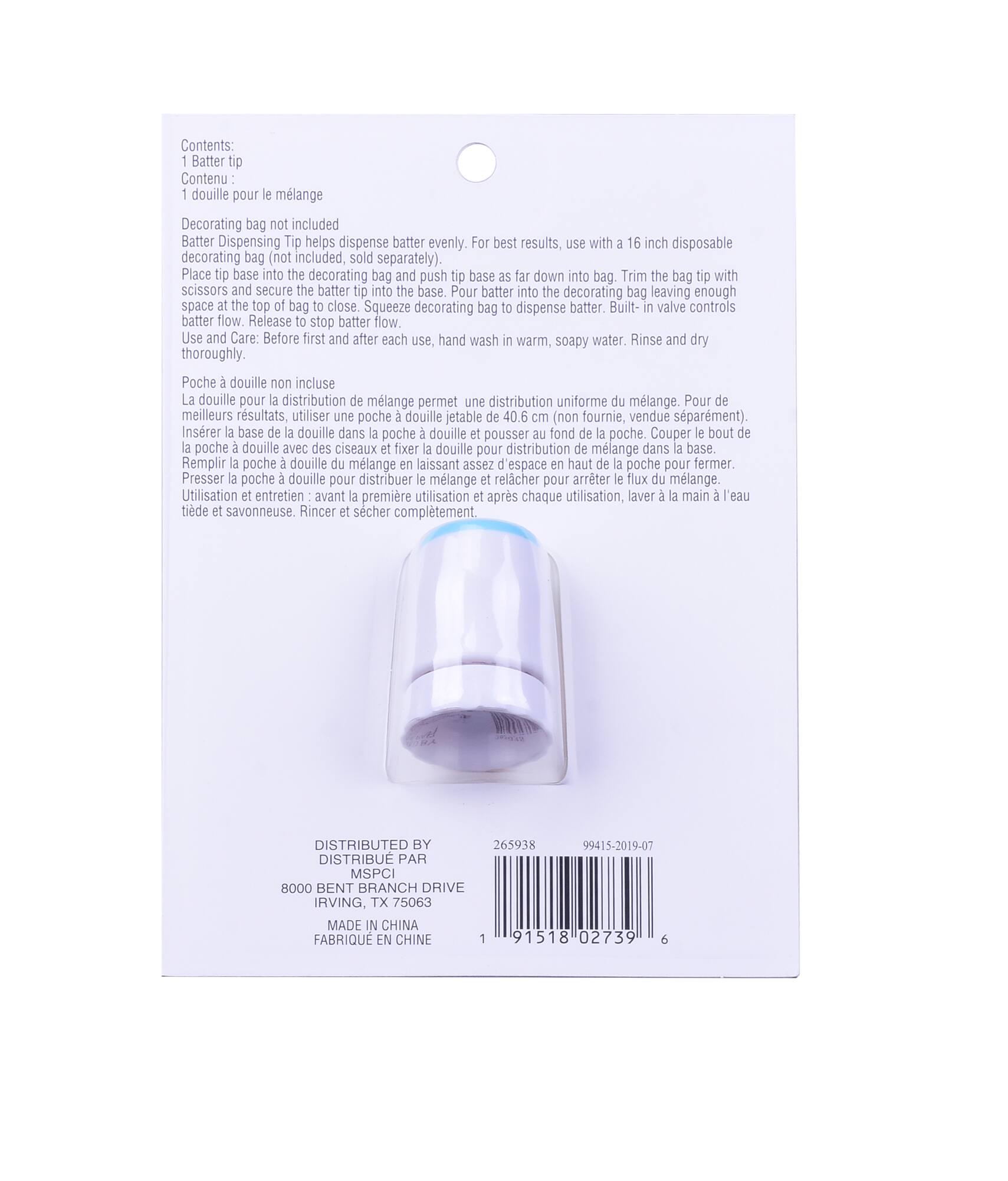Perfect Fill Batter Dispenser Tip by Celebrate It®